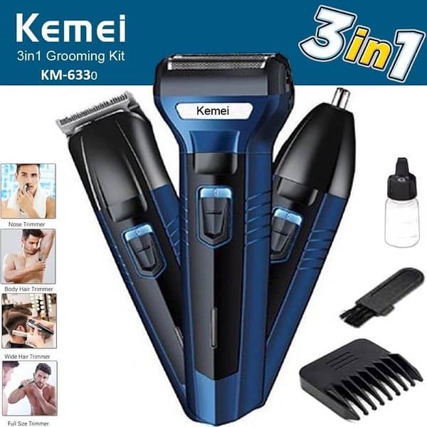 3 in 1 Electric hair removal mens shaver free delivery 2