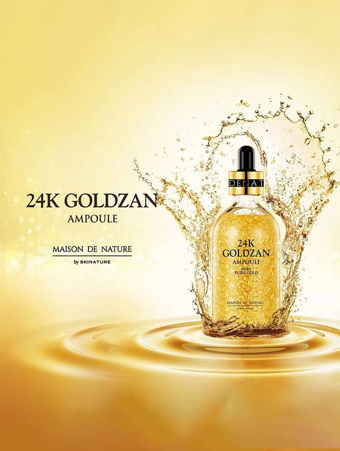 24k Goldzan Ampoule 99.9% Pure Gold Whitening Serum 2