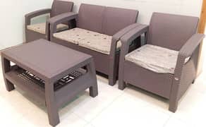 Outdoor 4 Seater Sofa Set with Center Table. 0