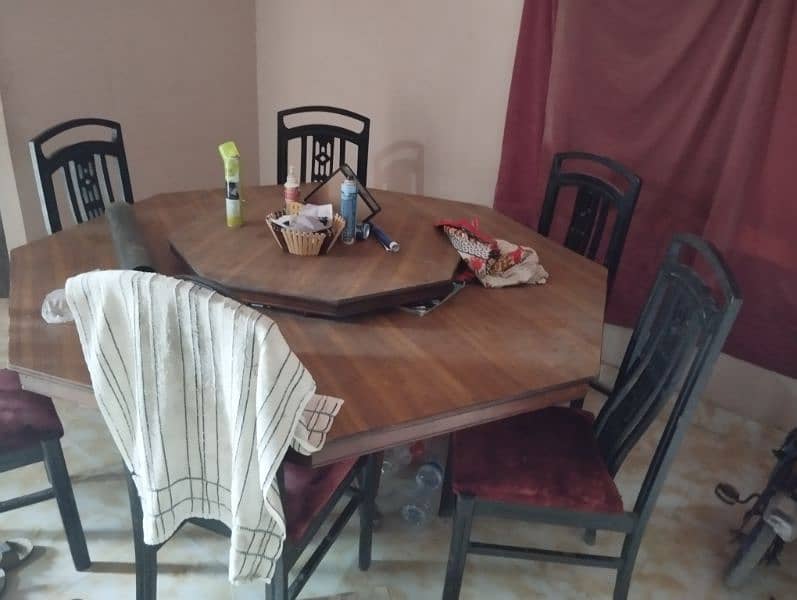 dining table with 6 chair for sale 1