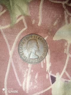 Old coine penny 1962