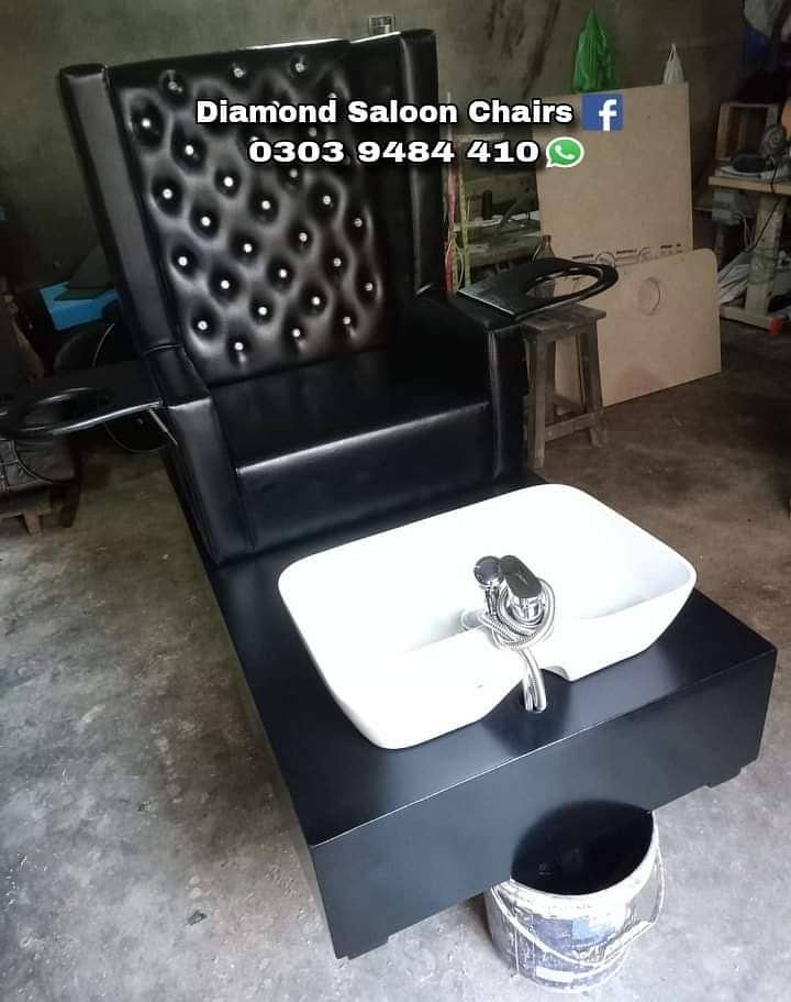 Saloon chair / Barber chair/Cutting chair/Shampoo unit 8