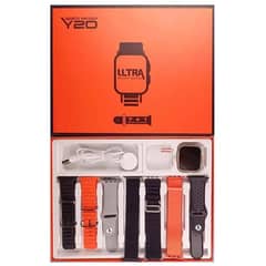 Y20 ultra smart watch with 7 straps and water proof and sealed pack