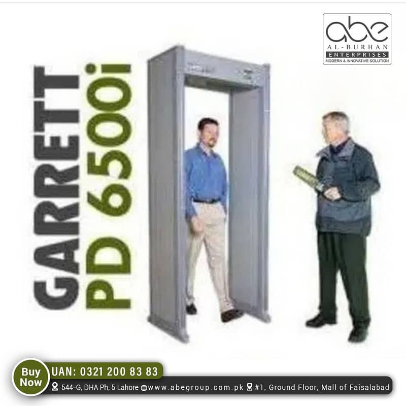 Garrett PD 6500i Pinpoint Metal Detector Walk Through Security Gate 0