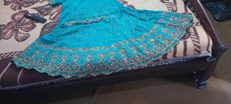 Wedding lehnge for Sale ( Green and Purple ) 7