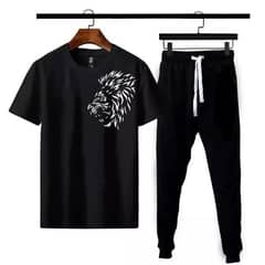 2Pcs Micro Polyester Printed T-Shirt And Trouser