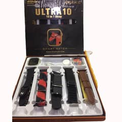 Ultra 10 smart watch with 10 strap with aluminium case or sealed pack