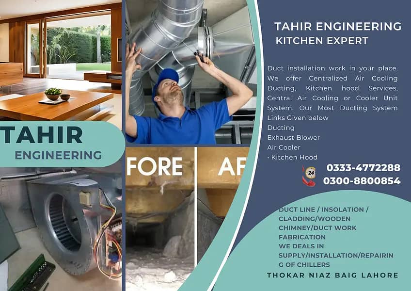 Ducting / Exhaust Blower / Air Cooler / Kitchen Hood SERVICES 0