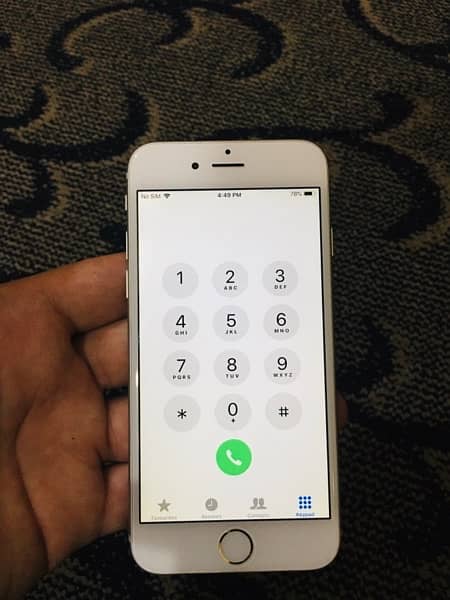 iPhone 6 silver color 10by10 condition on pta 2