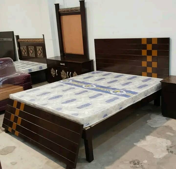 Bed with mettress | furniture set 7