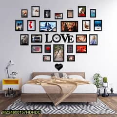 Beautiful Love Frame Laminated Sheet Clock