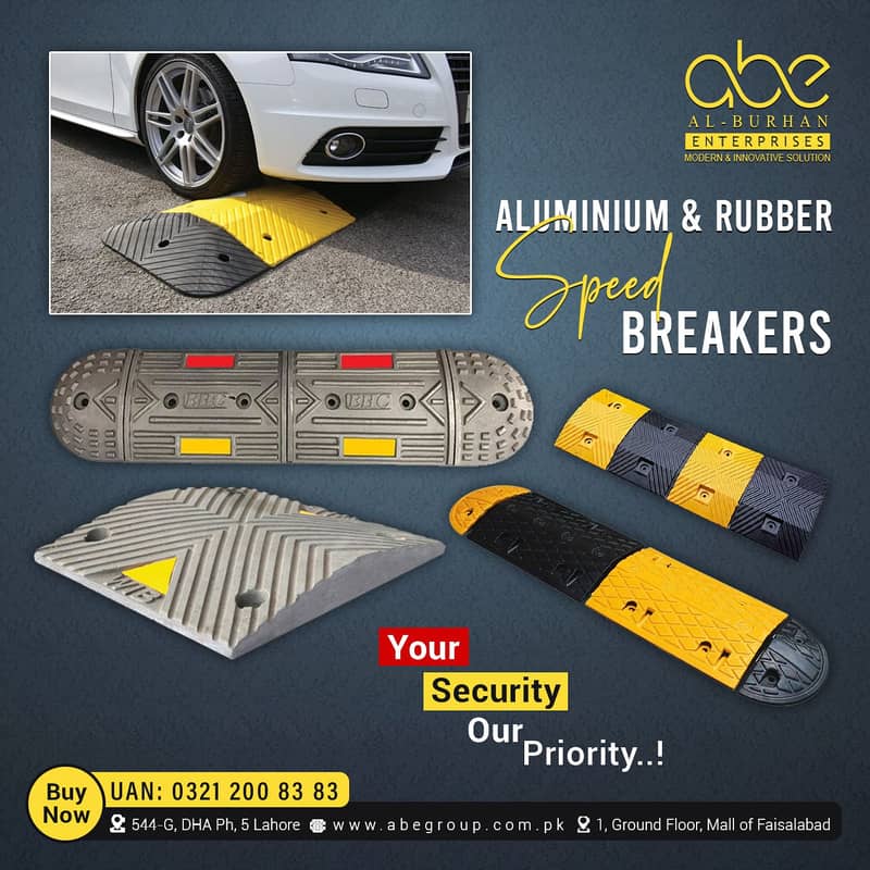 Rubber Speed Breaker & Speed Hump/ Aluminiu Speed Breakers/Road Studs 0