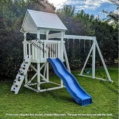 kids slides | Wooden Playhouse Set | kid swing | jhoola | Seesaw