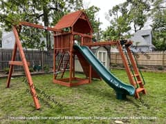 kids slides | Wooden Playhouse Set | kid swing | jhoola | Seesaw