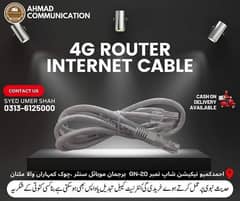 4G Router Internet Cable.