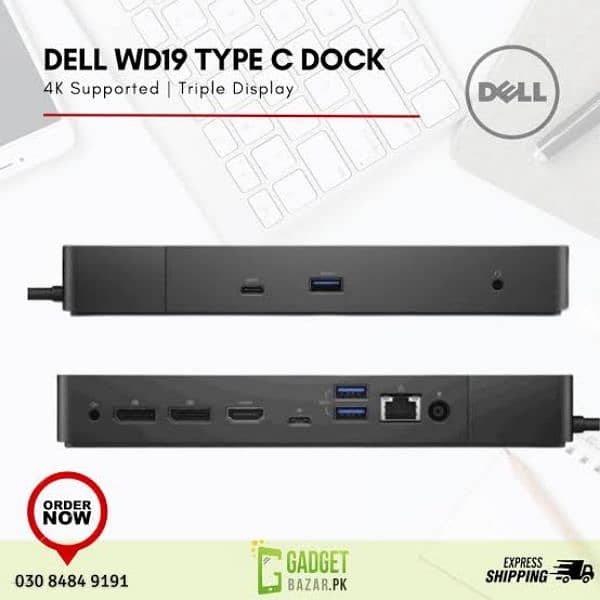 Dell WD19/WD19S/WD19TB Docking Station 0