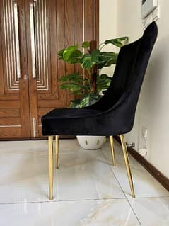 Black Dining Chairs / Lounge Chairs Imported