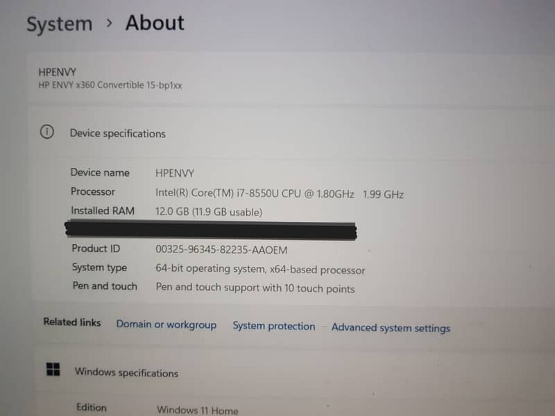 HP Envy x360 15 - 8th Gen Ci7 QuadCore 12GB RAM, 1 TB HDD Urgent 4