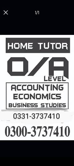 O/As/A Level-Accounting, Economics,Business Studies and Math.