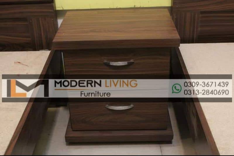 Modern 2 Single beds one side table best quality 2