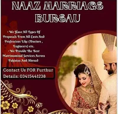 Marriage Bureau , Online Rishta Services , Abroad Proposals 0