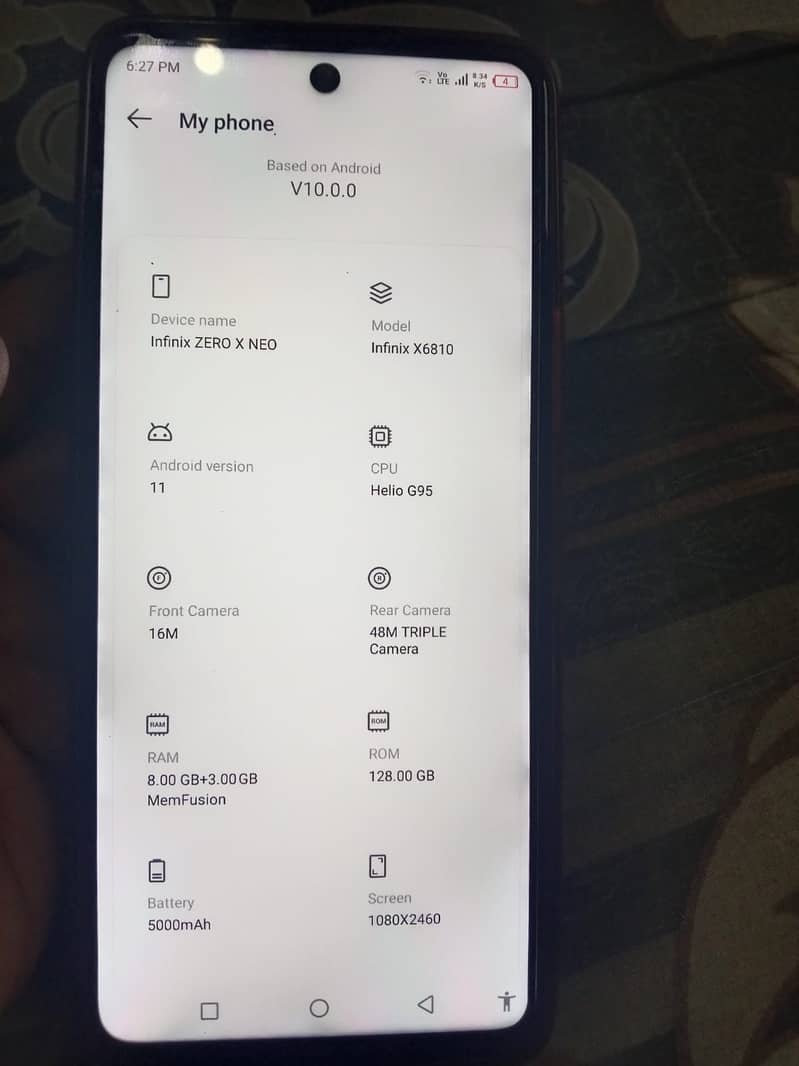 Infinix Zero X Neo 8/128 4