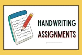 hand writing assignments,data entry or typing work