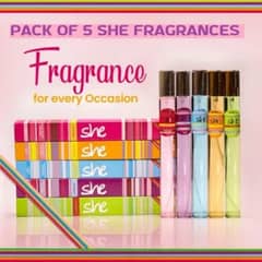 SHE fragrance set of 5