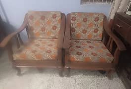 Wooden 5 Seater Sofa Set For Sale