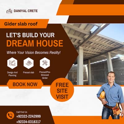 Girder slab roof(Ready made roof)