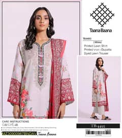 Tana Bana lawn 3 PCs women's unstitched suit