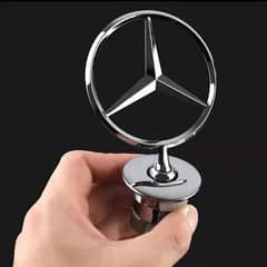 Mercedes W204 W212 W211 Bonnet Star C200 E200 Monogram Emblem Logo