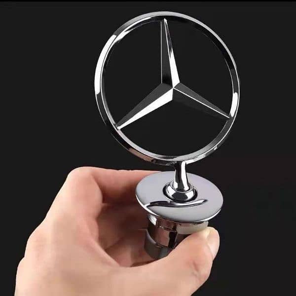 Mercedes W204 W212 W211 Bonnet Star C200 E200 Monogram Emblem Logo 0