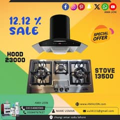 gas stove hob LPG / kitchen air hood / HOOB CHULHA 03114083583 0