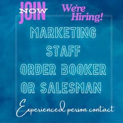 experience staff Required 30/50