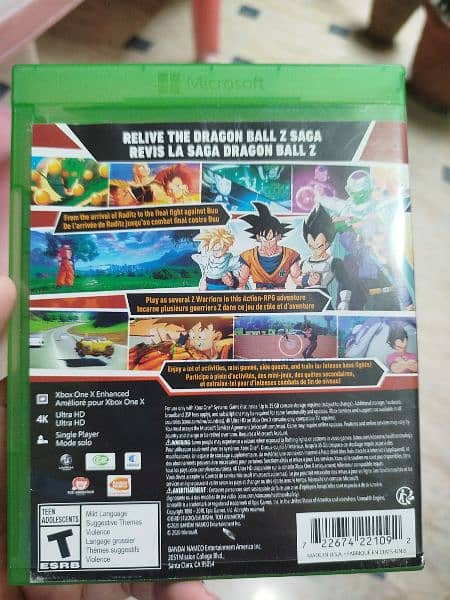 DBZ KAKAROT XBOX GAMES FOR SALE 3