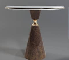 Wooden Hall Table with Brass - Shaiq Furnitures