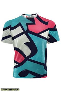 Men's Stitched Printed T-shirt