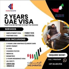 2 Years Freelance/Azad visa Available