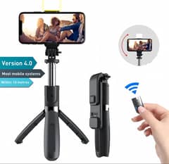 Selfie Stick With LED Light Mini Tripod Stand