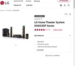 LG Home Theater System DH6330P Series - 5 in 1 - 1000 Watt