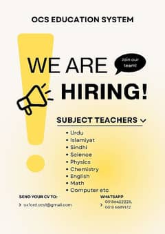 TEACHING JOB