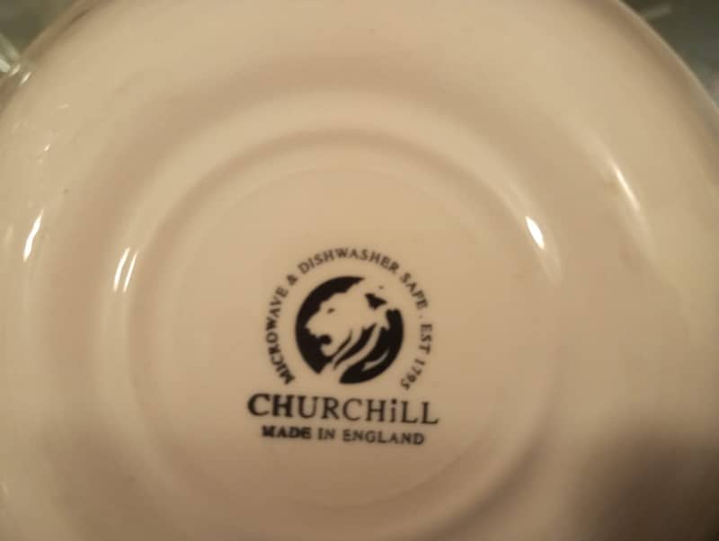 Churchill Blue Willow Plates Bowls Cups 20 Piece Dinnerware Set. 5