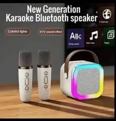 K12 karaoke Bluetooth speaker with 2 mics