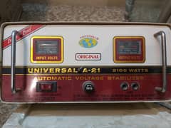 UNIVERSAL VOLTAGE STABILIZER 2100 WATTS FOR SELL LIKE BRAND NEW