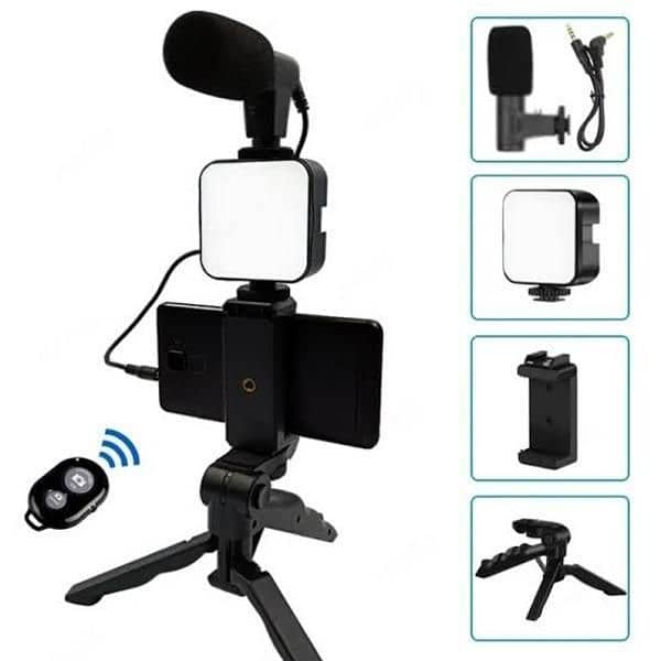 vlogging kit with microphone 2