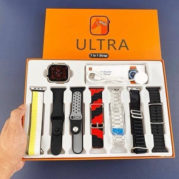 SMART ULTRA WATCH WITH 7 STRAPS 3