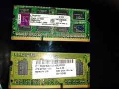 DDR3 4GB LAPTOP RAMS (in 2 Sticks)