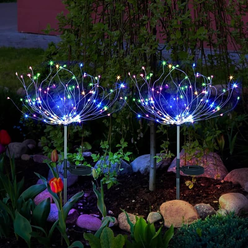 Solar LED garden lights with the polycrystalline silicon solar  panel, 2