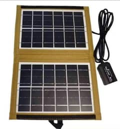 Solar fordable mobile phone charger kit